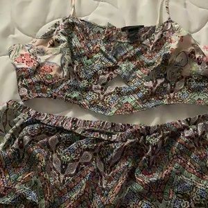 Victoria secret silk top and bottom lounge outfit